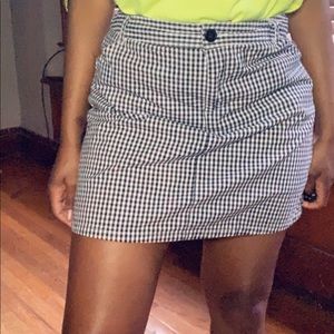 Gingham Mini Skirt